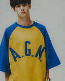 Applique Raglan Half Sweat Shirt