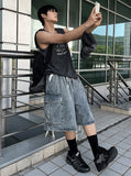 Cargo Bermuda Denim Half Pants