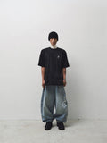 FLAME ARTWORK WIDE DENIM