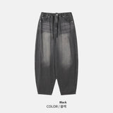 Cat Washed Balloon Banding Denim
