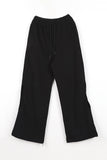 Circle slit brushed pants