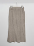 Sketch Ribbed Knit Long Skirt