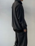 Kuankumas Fleece Half Zip Up Sweatshirt