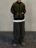 Grunge Leather Cargo Pants