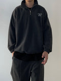 Kuankumas Fleece Half Zip Up Sweatshirt