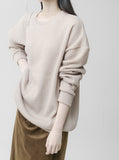 Daily Ribbed Knit Sweatshirt