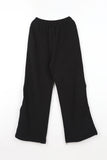 Circle slit brushed pants