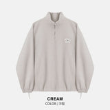 Kuankumas Fleece Half Zip Up Sweatshirt
