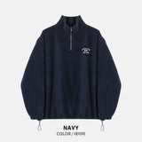 Kuankumas Fleece Half Zip Up Sweatshirt