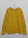 [Planning] Viscose V-neck loose fit knit