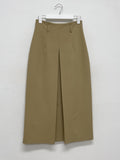 Pencil Pleated Long Skirt