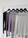 [1+1] Tencel See-Through Layered T-Shirt