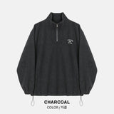 Kuankumas Fleece Half Zip Up Sweatshirt