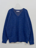[Planning] Viscose V-neck loose fit knit
