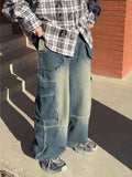 Two-Pocket Unbalance Cargo Denim