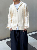 Daily Wool Twist Knit Zip-Up