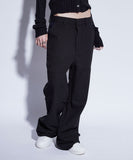 colorinig slim long slacks
