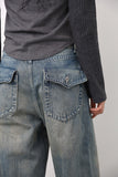 Back Pocket Washing Denim