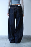Non-fade line denim pants