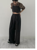 [Setup Available] Kanom Strap Wide Slacks