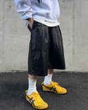 Glossy Nylon Bermuda Pants
