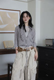 One Pleated Wrinkle Blouse