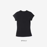 Mona round neck slim fit short sleeve t-shirt