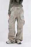 Fringe sand cargo denim