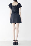 Verissa shirring puff one-piece