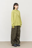 Fx Slash Button Hooded Top