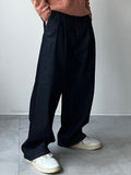Two-Tuck Raw Wide Denim