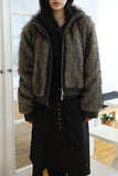 Paul Leather Line Fur Jacket