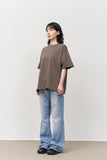 Cut-off Pigment Cropped Top