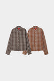 Lit Wrinkle Checked Shirt