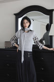 Muffler half soft knit