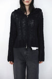 Hood Boucle Two-Way Zip-Up