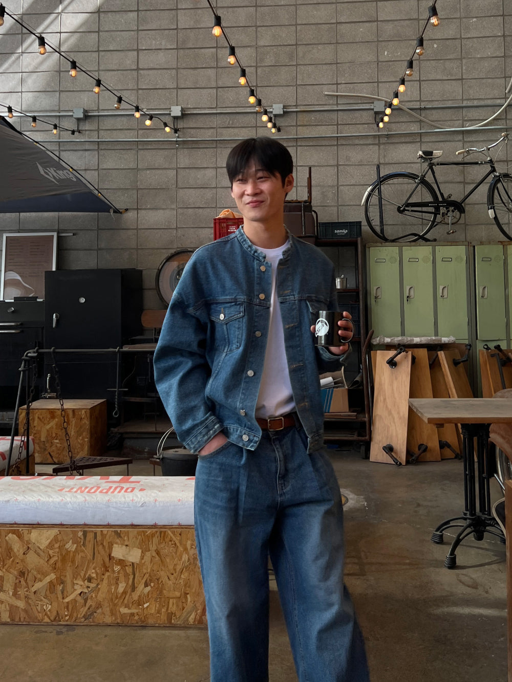 【KOOLOSET】Oil Washed One-Tuck Denim KOOLOSET (クロゼット) - オイルウォッシュワンタックデニム