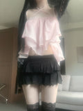 ining strap frill top