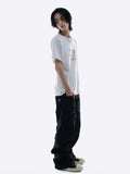 EMBOSSED BOOTCUT RIVET DENIM