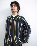 Varsity Raglan Knit Cardigan