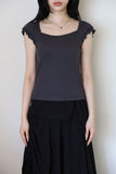 Cotton Frill Wing T-Shirt