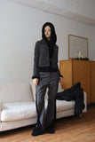 Trimmed cape cardigan