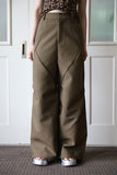 Dia cut wide pants