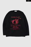 Club rabbit printed knit