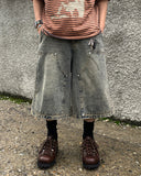 Vintage Double Knee Bermuda Banding Denim
