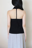 Back Twist Drape Halter Top