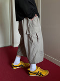 Nylon Cozy Cargo Bermuda Pants