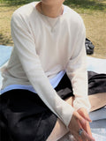 SS Cutting Thin Linen Knit T-Shirt