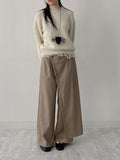 Frilled See-Through Layered Knit