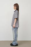 Cloud Cropped Striped Top